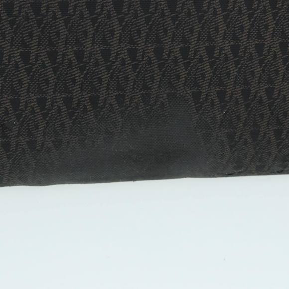 SAINT LAURENT Clutch Bag PVC Dark Brown Gold Auth bs16997 - Picture 3 of 16